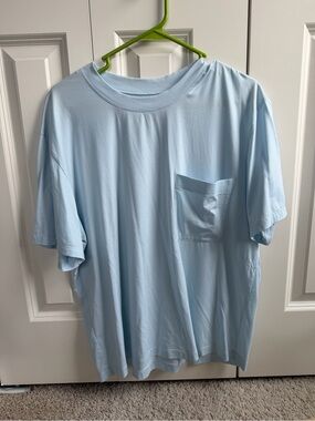Lululemon The Fundamental Pocket Oversized T-Shirt *Pocket Powder Blue Medium